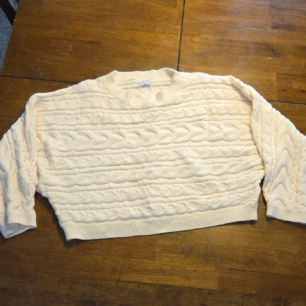 Cozy Cream Cable Knit Sweater